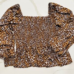 Lilly Pulitzer long sleeve smocked top